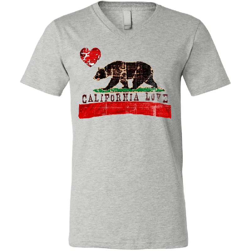 California Love Distressed Asst Colors V-Neck