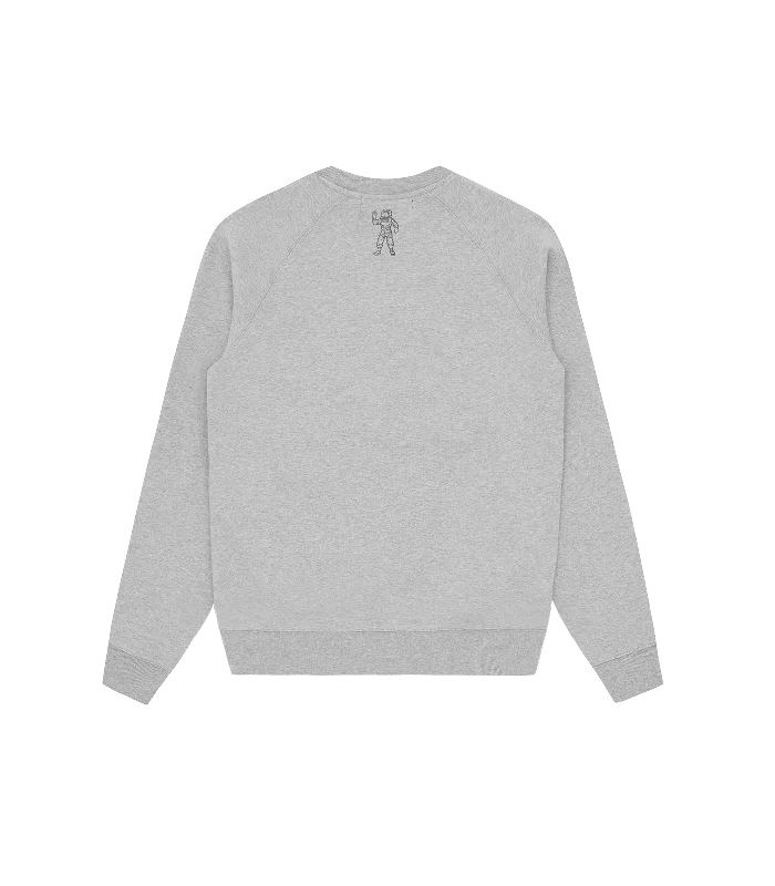 CAMO ARCH LOGO CREWNECK - HEATHER GREY