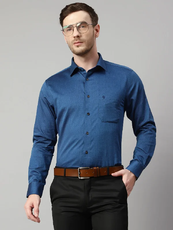 Cantabil Men Blue Shirt