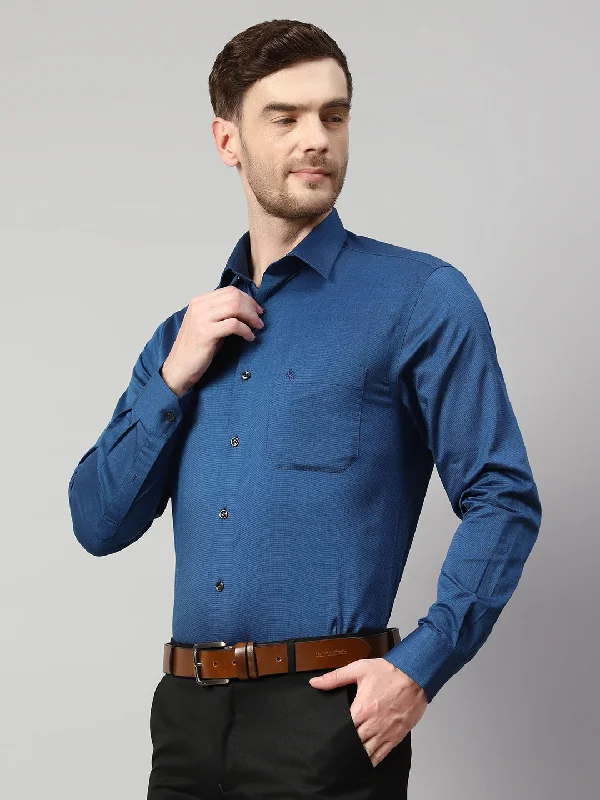 Cantabil Men Blue Shirt