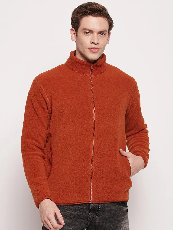 Cantabil Men Rust Sweatshirt