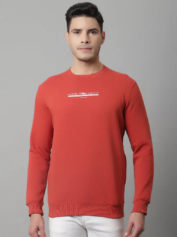 Cantabil Mens Rust Sweatshirt