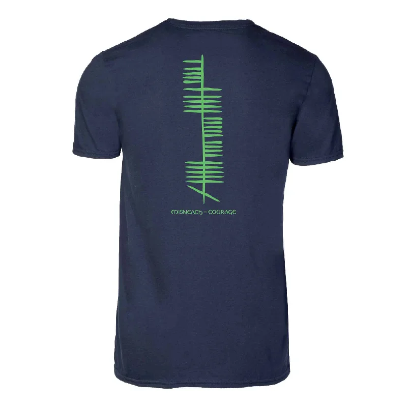 Ogham Courage T-Shirt, Navy