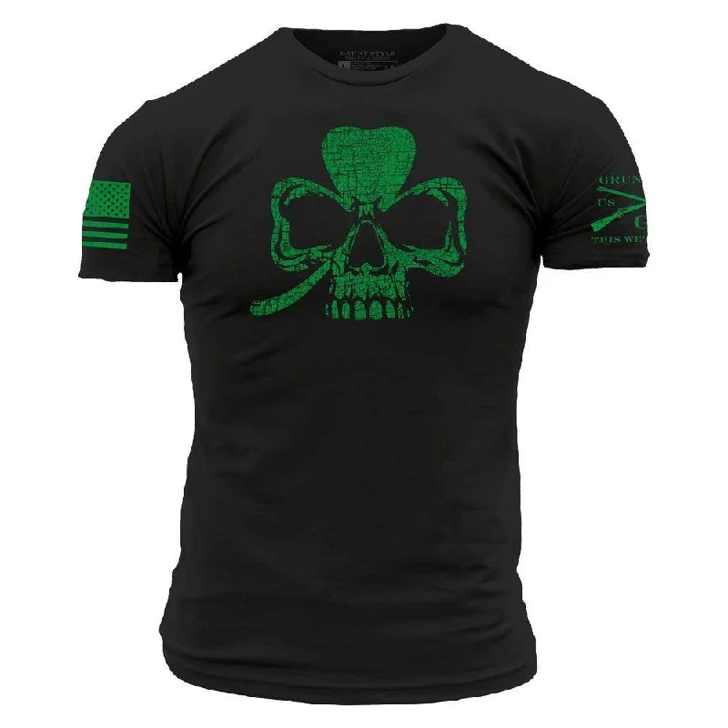 Clover Skull T-Shirt - Black