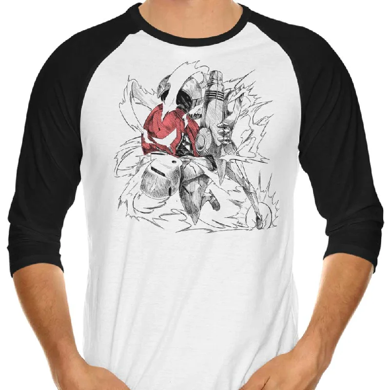 Dashing Hunter - 3/4 Sleeve Raglan T-Shirt