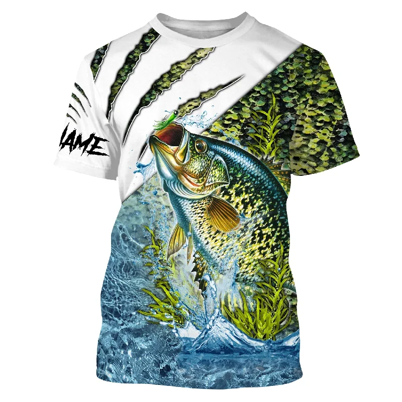 BlueJose Crappie Custom Name Fishing Shirts