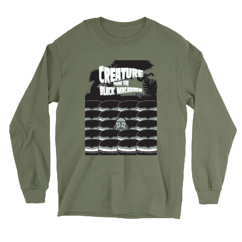 Movie The Food™ ""Creature From The Black Macaroon"" Long Sleeve T-Shirt