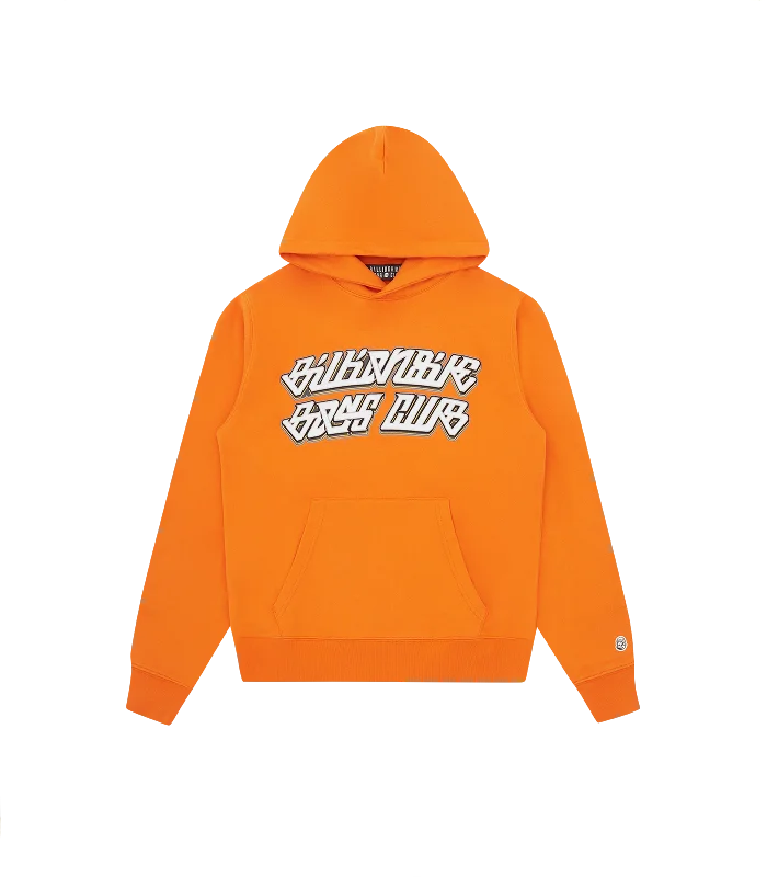 CURSIVE LOGO POPOVER HOOD - ORANGE