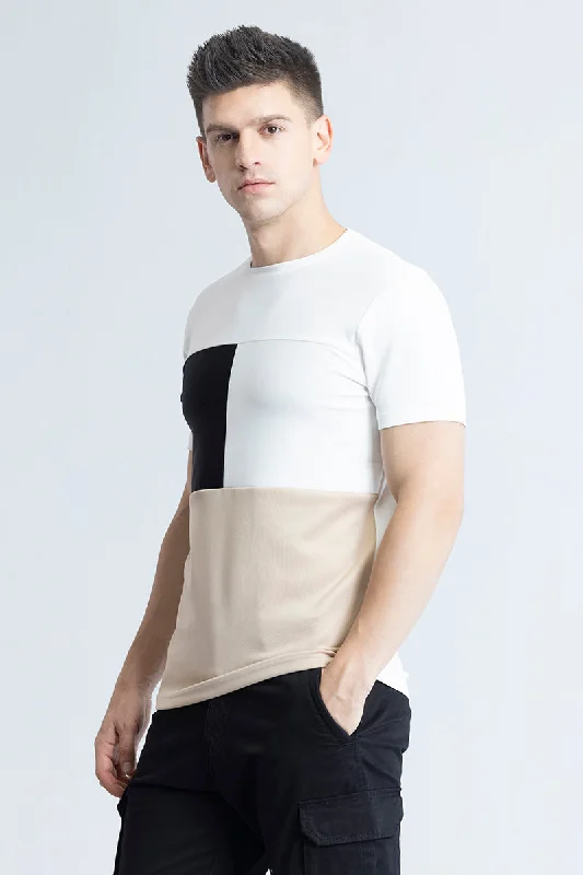 Cut & Stitch Cream T-Shirt