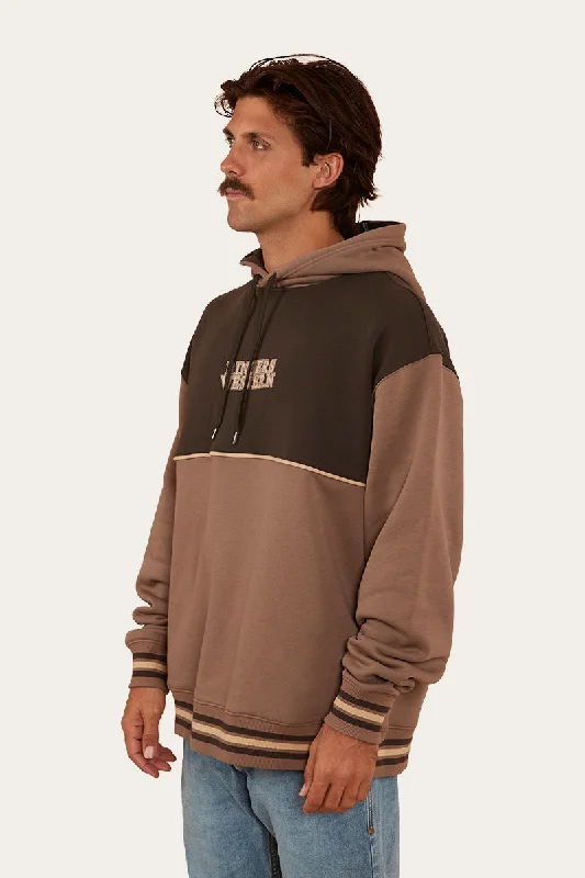 Davis Mens Hoodie - Mushroom/Charcoal