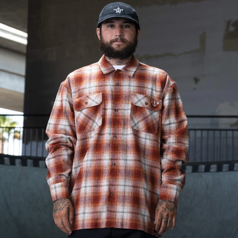 XSmall / burnt ombre plaid (ob2)