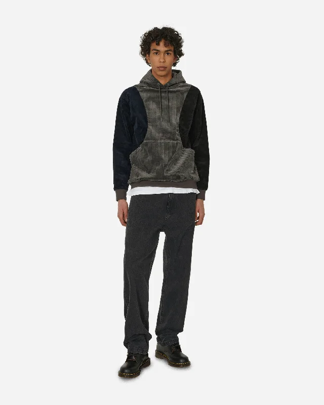 Wave Corduroy Hoodie Charcoal