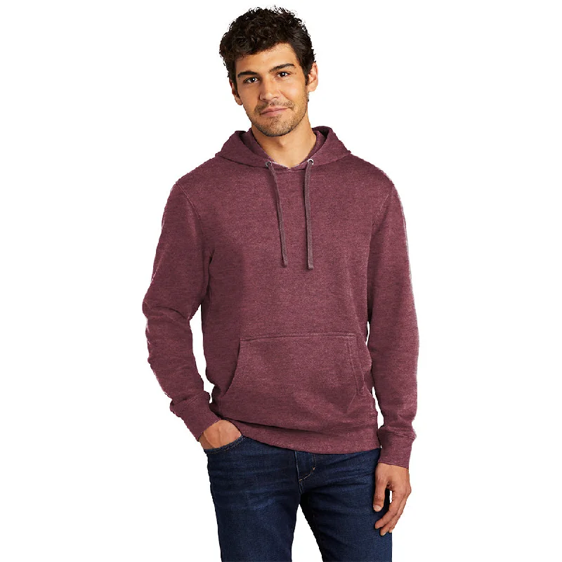 District DT6100 V.I.T. Fleece Hoodie - Heathered Cardinal