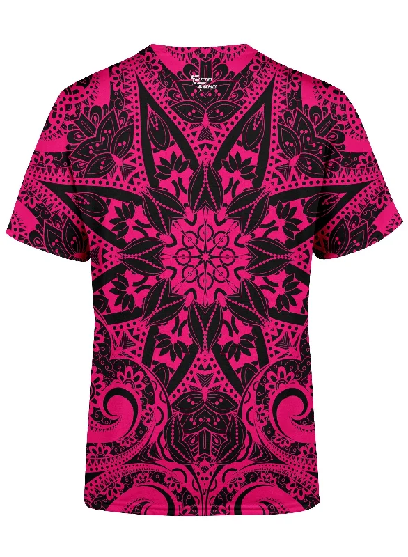 Electro Pink Mandala Unisex Crew