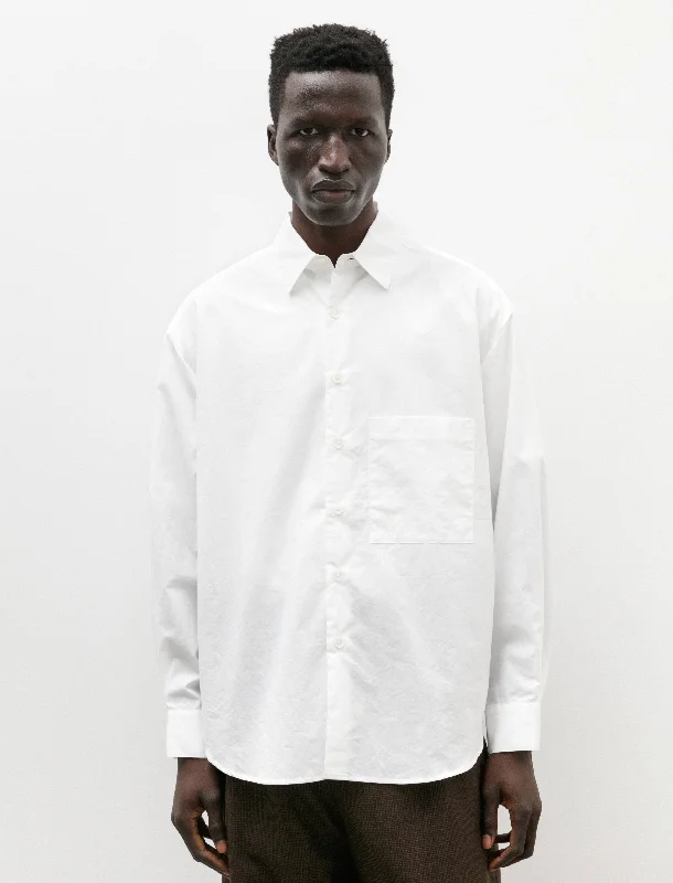 Big Shirt Two Organic Cotton Hemp Typewriter White