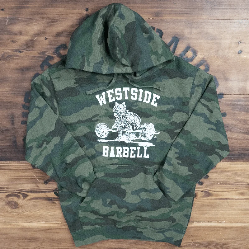 WSBB Mens Forest Camo Hooded Sweatshirt