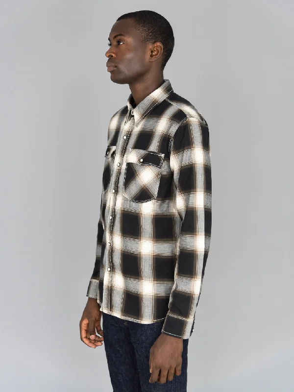 Freenote Cloth Lancaster Black Shadow Plaid Shirt