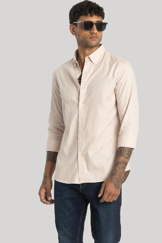 Giuliano Cream Checks Shirt