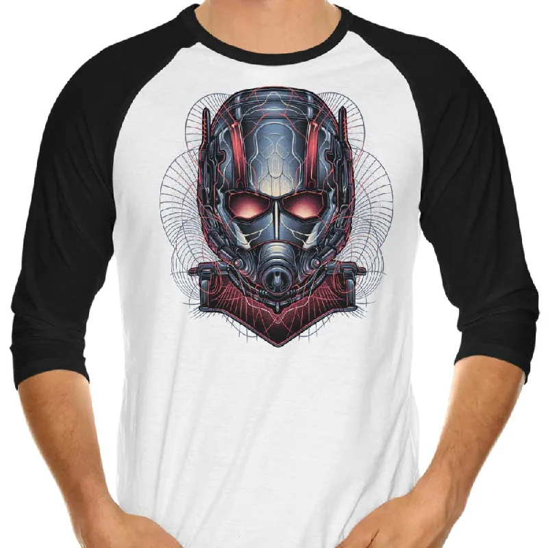 Geometry of an Ant - 3/4 Sleeve Raglan T-Shirt