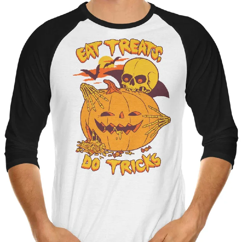 Eat Tricks, Do Treats - 3/4 Sleeve Raglan T-Shirt