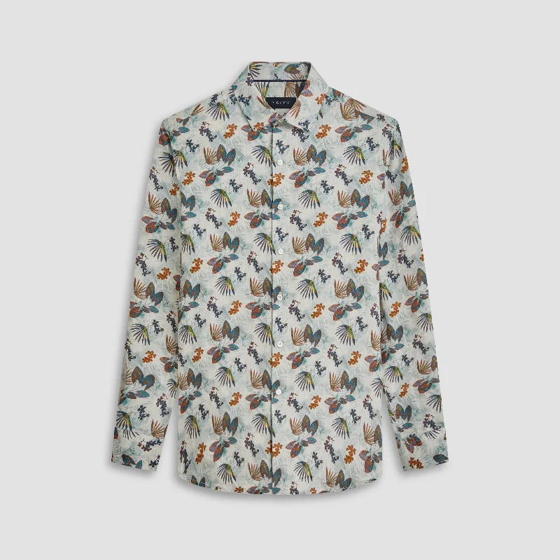 Julian Leaf Print Shirt