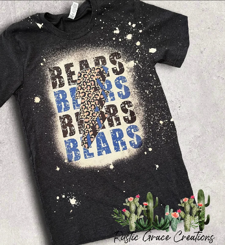 La Vernia BEARS leopard | Bleached Tee