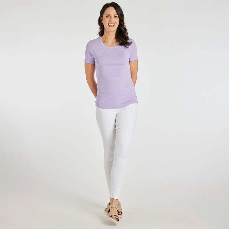 Ladies Essential Crew Neck Tee Lavender