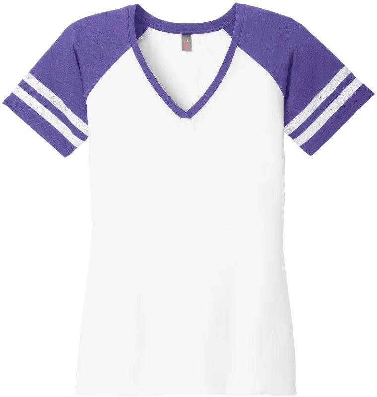 White/Heathered Purple / XS