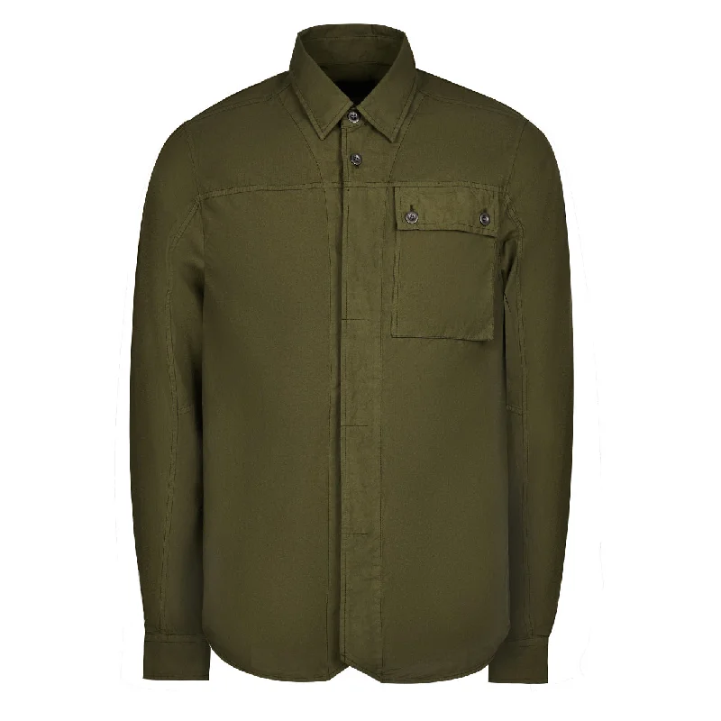 Left Hand Button Pocket Shirt Olive