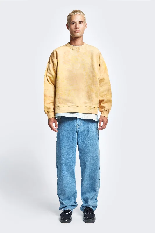 Liminal Unisex Hand-Dyed Sweater Yellow