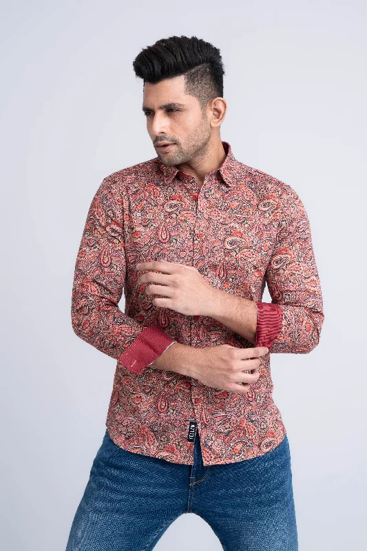 Men's All-Over Printed Casual Shirt