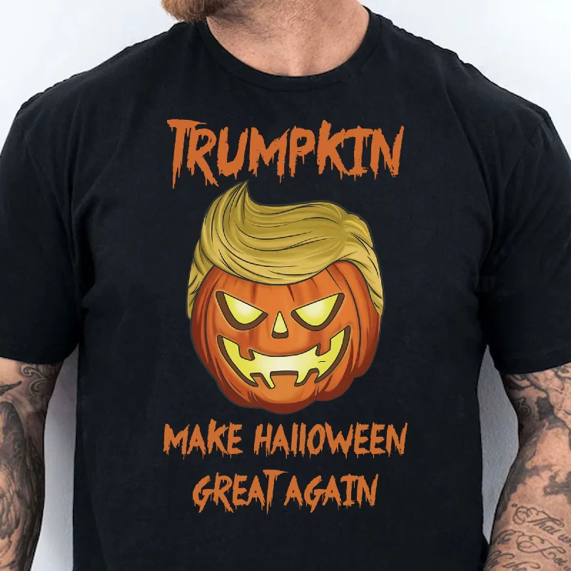 Trumpkin Make Halloween Great Again | Trump 2024 Shirt | Halloween Shirt | Trump Supporters Shirt Dark T1227 - GOP