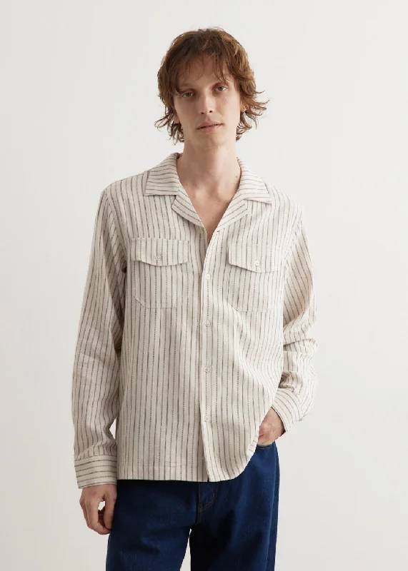 Marco Brushed Shirring Long Sleeve Shirt