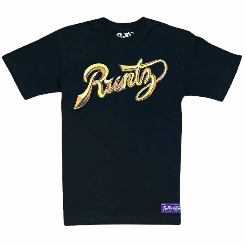 Men's Chrome Scripts T Shirt In Black/gold