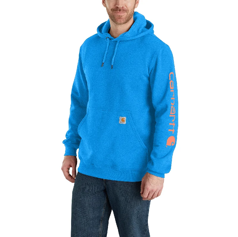 Men's Loose Fit Midweight Logo Sleeve Graphic Sweatshirt