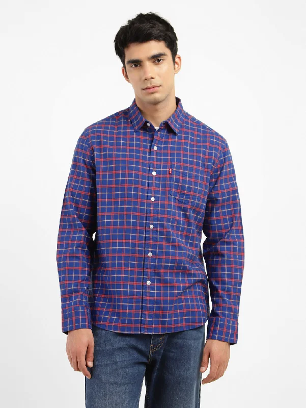 Men's Checkered Slim Fit Shirt