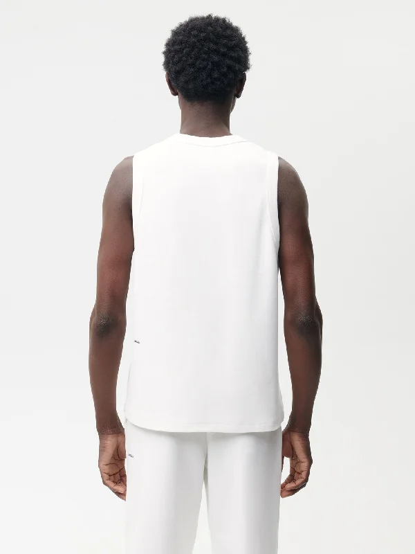 Men's Cotton Tank Top—off-white