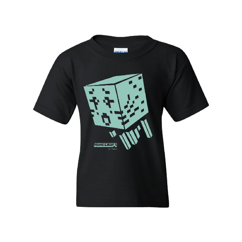 Minecraft Ghast Glow In The Dark Kids Short Sleeve T-Shirt