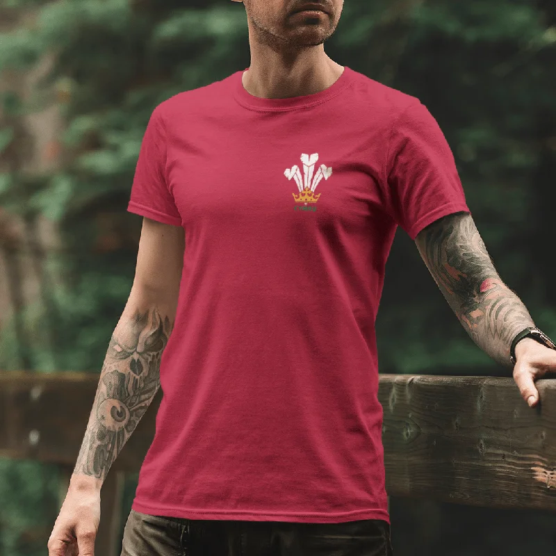 Cymru Welsh Feathers - Rugby T-Shirt