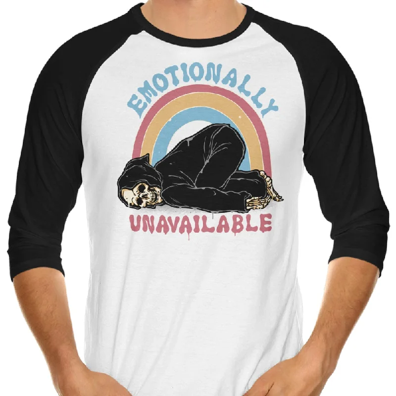 Emotionally Unavailable - 3/4 Sleeve Raglan T-Shirt