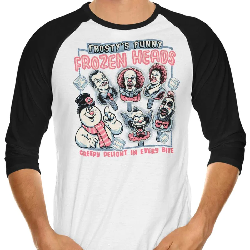 Frozen Heads - 3/4 Sleeve Raglan T-Shirt