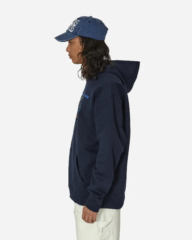 Never Go Outside Again Hoodie Navy