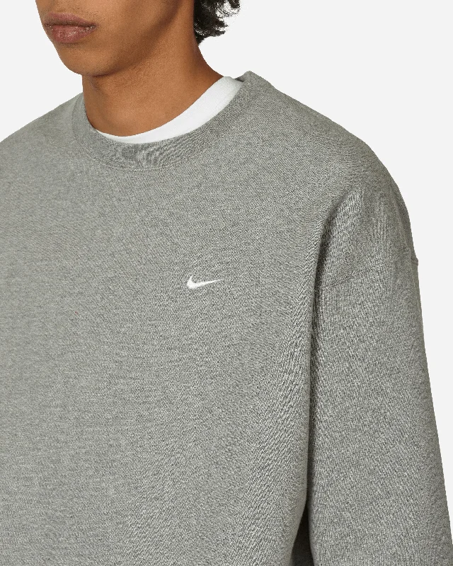 Solo Swoosh Crewneck Sweatshirt Dark Grey Heather