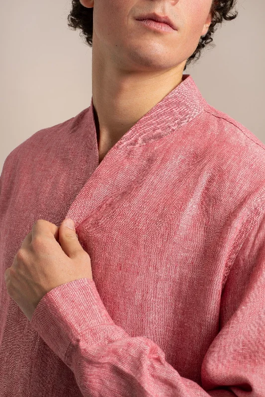 Pink - Coral Linen Shirt