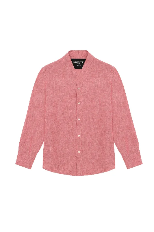 Pink - Coral Linen Shirt