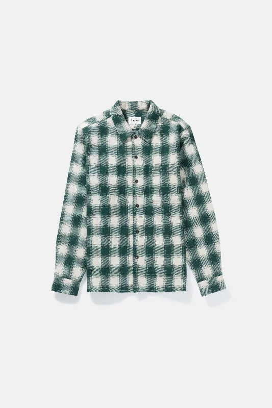 Plaid Ls Flannel Green