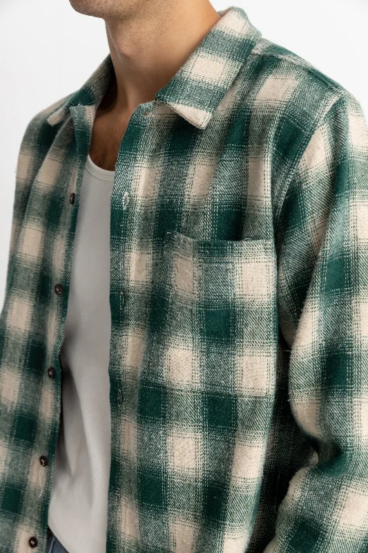 Plaid Ls Flannel Green