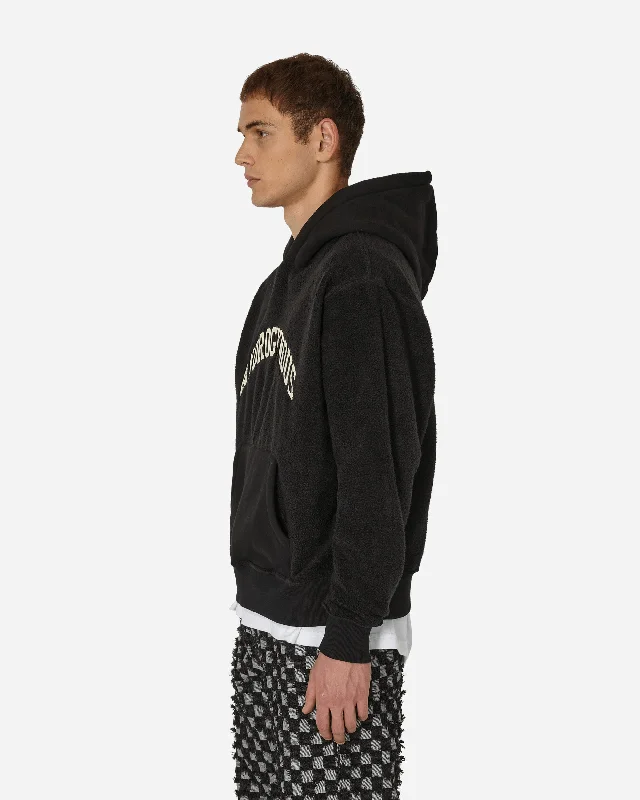 Androgynous Hooded Sweatshirt Black