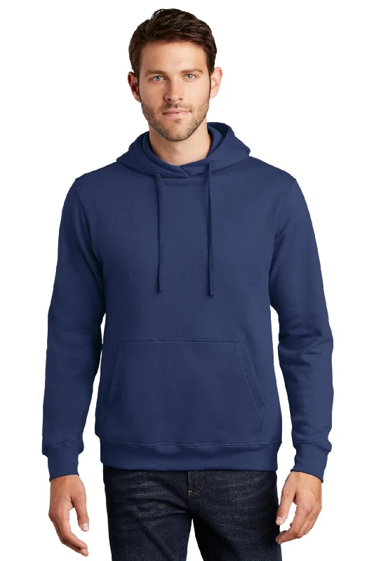 Port & Company PC850H Fan Favorite Fleece Pullover Hooded Sweatshirt - Team Navy