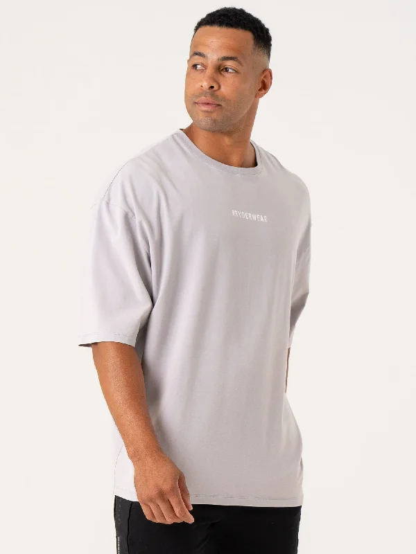 Pursuit Oversized T-Shirt - Lavender Stonewash